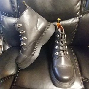 Wicked road warriors all leather biker boots